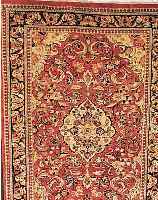 SAROGH-MAHAL,PERSIEN CA.192 X 130 CM. EHZ.3 FLOR WOLLE UM 1950.