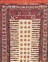 GHOCHAN-KELIM,PERSIEN CA.155 X 75 CM. EHZ.3 WOLLE-WOLLE CUM 1950.