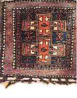 SARHAD-TASCHE,PERSIEN CA.150 X 60 CM. EHZ.2-3 WOLLE-WOLLE UM 1940.