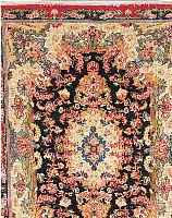 KASCHMAR,PERSIEN CA.200 X 145 CM. EHZ.3 FLOR WOLLE M.SEIDE CA. 10 JAHRE.