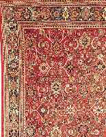 SAROGH-MAHAL,PERSIEN CA.380 X 288 CM. EHZ.4 FLOR WOLLE CA.40 JAHRE,