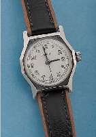 MARVIN HERRENARMBANDUHR, SCHWEIZ UM 1938, EDELST., BODEN GESCHR., BLATT REST., 15 ST., KAL. 580, SCHR.-UNR., FLACHSPIR., DECKSTEIN- STOßS., ...
