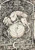 THOMA, HANS, 1839-1924, DAS WELTUNGEHEUER, AUS DER CHRONOS-REIHE, LITHOGRAPHIE, HANDSIGNIERT, CA. 20,5 X ...