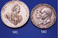 GEDENKMEDAILLE AUF DEN 81. GEBURTSTAG DER KöNIGIN MARIE VON HANNOVER, SILBER, RANDFEHLER, 1898, ENTWURF JAUNA