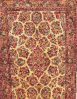 SAROGH,PERSIEN CA.210 X 135 CM. EHZ.3 FLOR WOLLE CA.20 JAHRE.