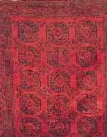AFGHANE CA.300 X 234 CM. EHZ.3 WOLLE-WOLLE CA. 30 JAHRE.