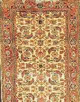 INDO-TäBRIZ CA.471 X 69 CM. EHZ.2 FLOR WOLLE CA. 10 JAHRE.
