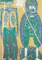 GRIESHABER, HAP, 1909-1981, ACHT FARBHOLZSCHNITTE AUS: DER TOTENTANZ VON BASEL, VERLAG DER KUNST DRESDEN 1966