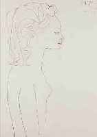 PICASSO, PABLO, 1881-1973, SUR UN INSTANT DE SILENCE, LITHOGRAPHIE AUS: LE SOLEIL EBLOUI, ...