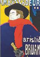 TOULOUSE-LAUTREC, HENRI DE, 1864-1901, VIER FARBLITHOGRAPHIEN, ED. ANDRE SAURET MONTE CARLO, MOURLOT ...