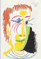 PICASSO, PABLO, 1881-1973, LE GOUT DE BONHEUR, FARBLITHOGRAPHIE, HANDPRESSENDRUCK AUF BüTTEN UNTER AUFSICHT ...