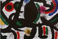 MIRO, JOAN, 1893-1983, VIER FARBLITHOS AUS LITHOGRAPH I, MAEGHT, MOURLOT 1972, DOPPELBLäTTER MIT ...