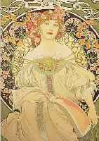 MUCHA, ALPHONSE, FARBLITHOGRAPHIE ED. GALERIE DU CENTRE, MOURLOT PARIS 1986, VON JIRI MUCHA HANDSIGN., BEZ.: HC, ...