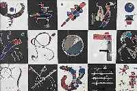KANDINSKY, WASSILY, 1866-1944, ZWEI FARBLITHOGRAPHIEN: 1 X LES SIGNES ET LES MASQUES, AUS PERIODE PARISIENNE, MOURLOT, MAEGHT PARIS ...