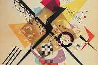 KANDINSKY, WASSILY, 1866-1944, , FARBLITHOGRAPHIE AUS DLM, ED. GALERIE MAEGHT PARIS 1953, DOPPELBLATT ...
