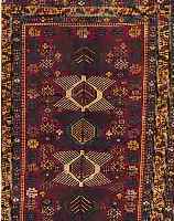 AZERBAJAN CA.172 X 120 CM. EHZ.2 FLOR WOLLE CA. 50 JAHRE.