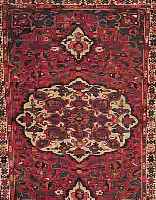 BACHTIAR,PERSIEN CA.190 X 131 CM. EHZ.4 FLOR WOLLE CA. 65 JAHRE.