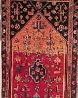 POSHTKOH,PERSIEN CA.195 X 101 CM. EHZ.3 FLOR WOLLE CA.40 JAHRE.