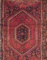 CHAMSEH,PERSIEN CA.201 X 144 CM. EHZ.2-3 FLOR WOLLE CA.30 JAHRE.
