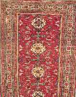 SCHIRWAN,RUSSLAND CA.214 X 137 CM. EHZ.4 FLOR WOLLE UM 1930.