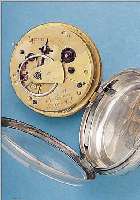CHARLES HILL HERRENTASCHENUHR, ENGLAND, SILBER, HALLMARK CHESTER 1857, SCHLüSSELAUF- ZUG, EMAILBL., ENGLISH LEVER (SPITZZAHNANKER- GANG), WERK ...