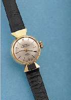 DUBEY & SCHALDENBRAND DAMENARMBANDUHR AUTOMA- TIK, REF.-NR. 1721, SCHWEIZ UM 1964, GG 750/000, BODEN GEDR. (L. DELLIG), BET. BAND- ANST., BLATT ...