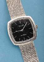 PONTIAC HERRENARMBANDUHR BOUTIQUE, SCHWEIZ UM 1974, 800ER SILBER INCL. SILBERFLECHTB., BODEN GEDR., FORMANKERW., 17 ST., INCABL., HANDAUFZUG, ...