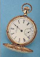 WALTHAM HERRENTASCHENUHR SAVONETTE, REF.-NR. 7382376, USA UM 1898, METALL, STARKE GG-AUF- LAGE, BEIDE SCHALEN SYM. GUILL., RAND KANNE- LIERT, ...