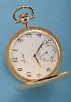 ZENITH TASCHENUHR SAVONETTE, SCHWEIZ UM 1970METALL HARTVERG., 17 ST., GLYC.-UNR., FLACH- SPIR., INCABL., KAL. 23,1, EMAILFARB. KON- ...