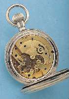 BILLODES HERRENTASCHENUHR LEPINE, REF.-NR. 190653, SCHWEIZ/ENGLAND UM 1900, NICKEL, SCHW.AUSF. (CA. 160 G), 2. EMAILBL. SEK., GEBL. STAHLZEIGER, ...