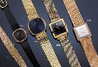 PATEK PHILIPPE DAMENARMBANDUHR, REF.-NR. 4223, SCHWEIZ UM 1978, GG 750/000, GLASR. GE- DR., SAPHIRFLACHGL., ORIG.-BAND M. GG 750/000-STIFTSCHL., ...
