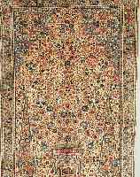 KERMAN,PERSIEN CA.242 X 151 CM. EHZ.1-2 FLOR WOLLE CA.30 JAHRE.
