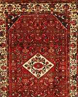 HOSSEINABAD,PERSIEN CA, 218 X 152 CM. EHZ.2 FLOR WOLLE CA.20 JAHRE.