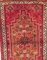 SHIRAZ,PERSIEN CA.157 X 98 CM. EHZ.2 WOLLE-WOLLE CA. 30 JAHRE.