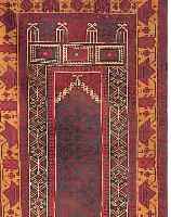 BELUTSCH,AFGAHNISTAN CA.142 X 86 CM. EHZ.3 WOLLE-WOLLE CA.50 JAHRE.