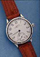 EBERHARD & CO HERRENARMBANDUHR TRAVERSETOLO, REF.-NR. 21016/0880, SCHWEIZ 1996, EDELST. POL., BOMB. MINERALGL., BODEN 8-FACH VERSCHR.,LEDERB., ...