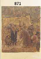 LINDENHOLZPLATTE, EISIG BAR, JEKELS TEMPEL, UM1950, GäNSEMARKT, LINDENHOLZ AUS VOLLHOLZ GESCHNITZT, LEICHT SCHWUNDRISSIG, UNIKAT, CA. 74 X 62 CM