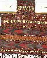 SALZTASCHE,AFGAHNISTAN CA. 40 X 46 CM. EHZ.2 WOLLE-WOLLE CA. 60 JAHRE.