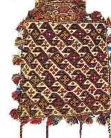 SCHASAWAN-SALZTASCHE,PERSIEN CA. 56 X 39 CM. EHZ.3 WOLLE-WOLLE UM 1940.