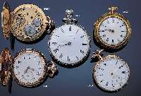 ROBERT GERTH & CO HERRENTASCHENUHR LEPINE, REF.-NR. 16119, SCHWEIZ UM 1888, ROSE-G. 750/ 000, GOLDCUV., A-GOUTTE-SCHLüSSE, 2-TEIL. EMAILBL., ...
