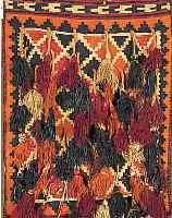 ZELT-SCHMUCK(KELIM),AFGAHNISTAN CA.94 X 68 CM. EHZ.2 WOLLE-WOLLE UM 1940.