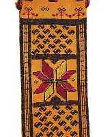 ZELT-KISSENBEZUG(KELIM),AFGAHNISTAN CA.118 X 34 CM. EHZ.2-3 WOLLE-WOLLE UM 1930.