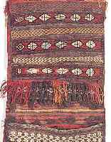 BELUTSCH-DOPPELTASCHE,AFGAHNISTAN CA.106 X 48 CM. EHZ.2 WOLLE-WOLLE UM 1940.