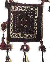BELUTSCH-TASCHE,AFGAHNISTAN 40 X 36 CM. EHZ.2 WOLLE-WOLLE CA. 50 JAHRE.