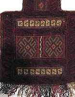 BELUTSCH-SALZTASCHE,PERSIEN CA.53 X 41 CM. EHZ.3 WOLLE-WOLLE UM 1940.