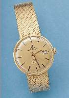 MEISTERANKER HERRENGOLDBANDUHR, DEUTSCH- LAND UM 1979, GG 333/000 INCL. GG-FLECHTB., BODEN GEDR., HIGH-TECH-QUARTZWERK M. DATUM U. SEK.-TAKT, ...