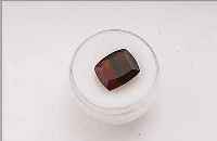 TURMALIN-RECHTECK, BICOLOR: ROT-BRAUN, CA. 6.75 CT