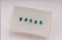 5 OVALFACETT. PARAIBA-TURMALINE ZUS. CA. 1.31 CT