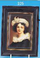 PORZELLANPLATTE, DRESDEN, UM 1900/05, QUALI-TäTVOLLES PORTRAIT EINES JUNGEN MäDCHENS, SEHR FEINE BUNTE MALEREI, R., M. 15,5 X 10,5CM