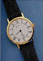 GLASHÜTTE HERRENARMBANDUHR, DEUTSCHLAND UM 1985, METALL HARTVERG., EDELST.-BODEN GEDR., EMAILFARB. KONTRASTZIFFERBL., LEDERB., DAMEN- ...